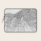 Cleveland White Map Laptop Sleeve Gallery Image 1