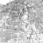 Cleveland White Map Coffee Mug Gallery Image 2