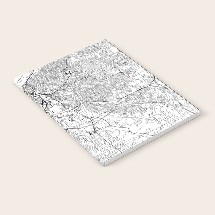 Cleveland White Map Notebook Gallery Image 2