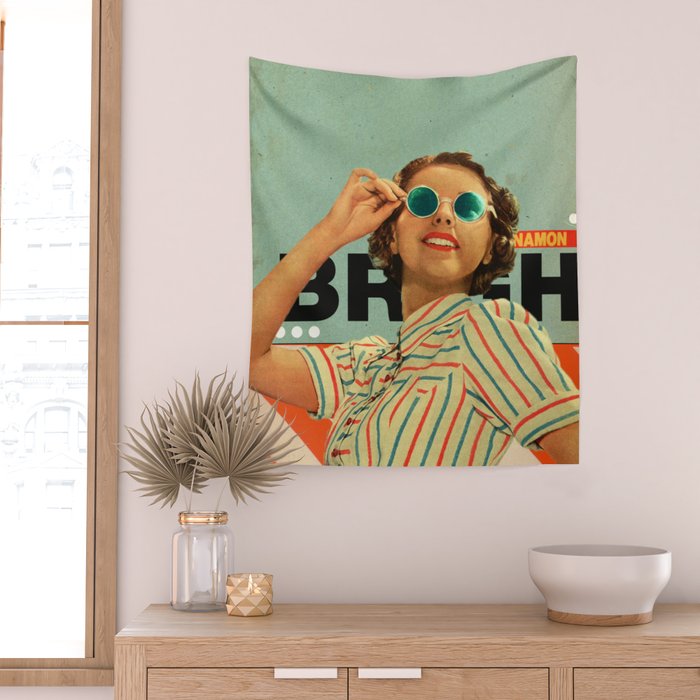 Bright Cinnamon Wall Tapestry Gallery Image 2