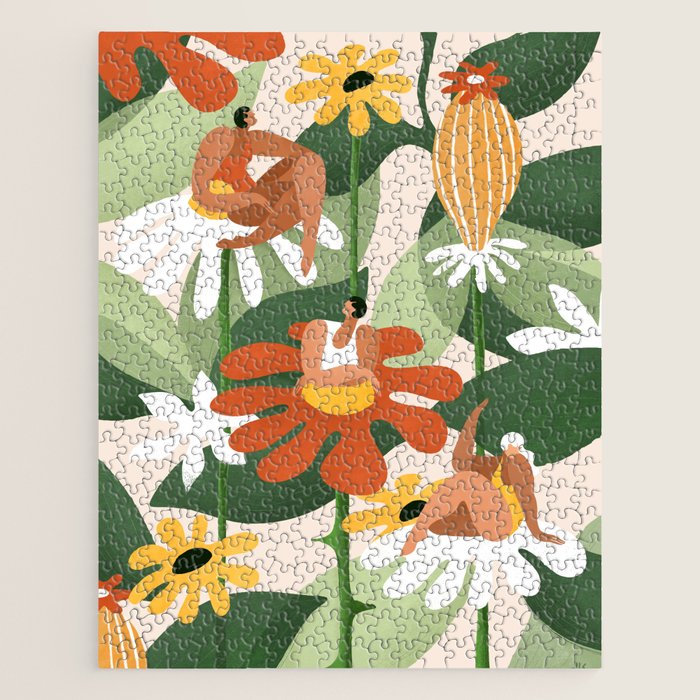 Unique Flowers, Same Garden Jigsaw Puzzle Gallery Image 1