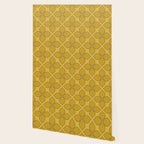 Golden Moroccan Floral Pattern Wallpaper Gallery Image 2