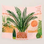 Mediterranean Vacation Scene / Villa Series Wall Tapestry Gallery Image 4