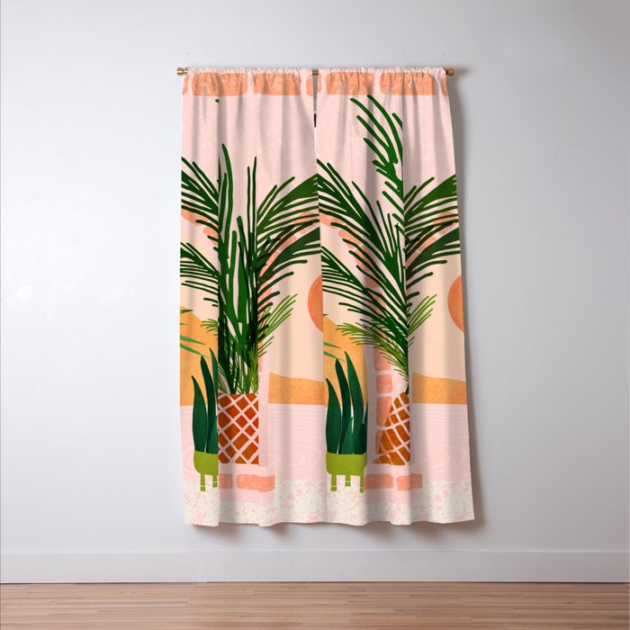 Mediterranean Vacation Scene / Villa Series Window Curtain Gallery Image 3