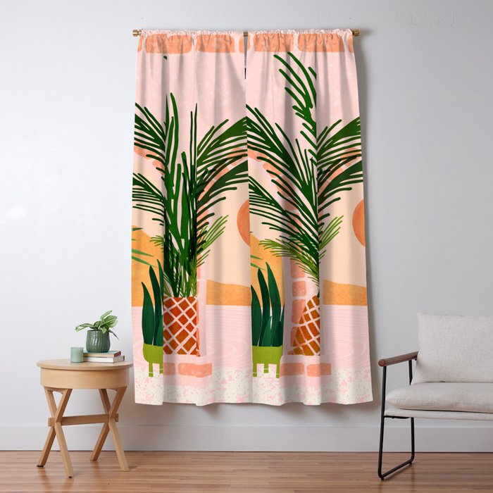 Mediterranean Vacation Scene / Villa Series Window Curtain Gallery Image 5