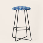 Contrasting Blues: Bethlehem Star Mosaic Stool Gallery Image 1