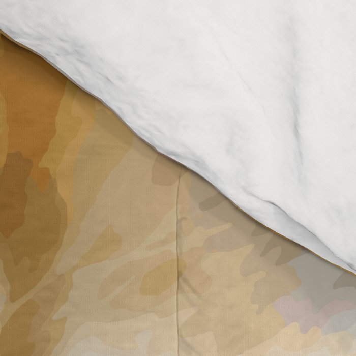 Gustav Klimt Style Tabby Cat Kitten with Colorful Scarf Comforter Gallery Image 4