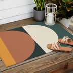 Abstract Geometric 01E Outdoor Rug Gallery Image 2