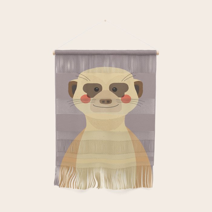 Meerkat, Animal Portrait Wall Hanging Gallery Image 1