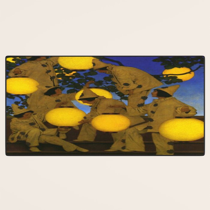Maxfield Parrish - The Lantern Bearers , 1908 Desk Mat Gallery Image 3