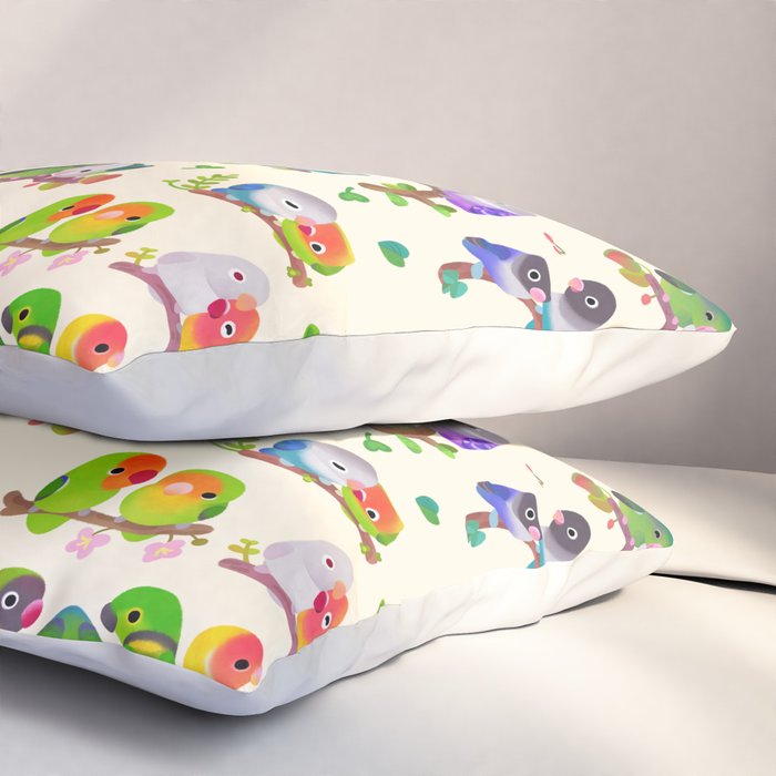 Lovebird Pillow Sham Gallery Image 3