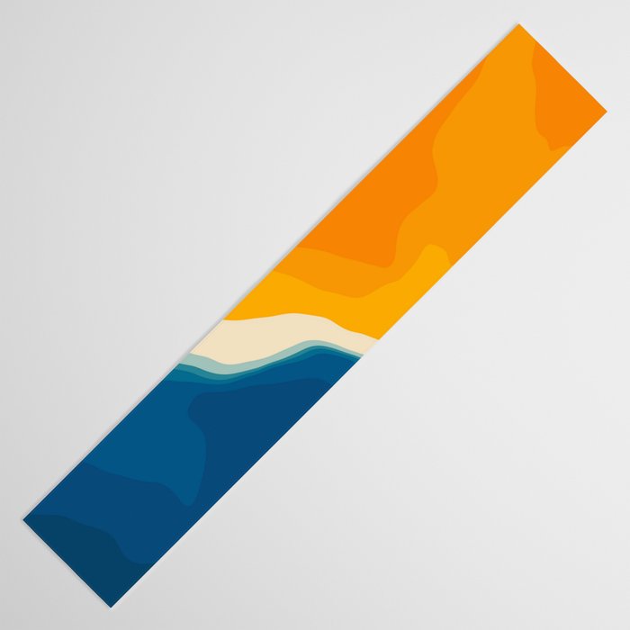 Seascape aerial view Table Runner Gallery Image 3