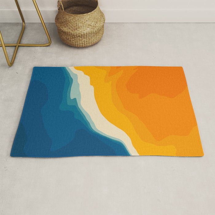 Seascape aerial view Rug Gallery Image 1