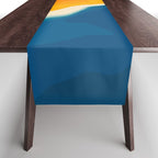 Seascape aerial view Table Runner Gallery Image 1