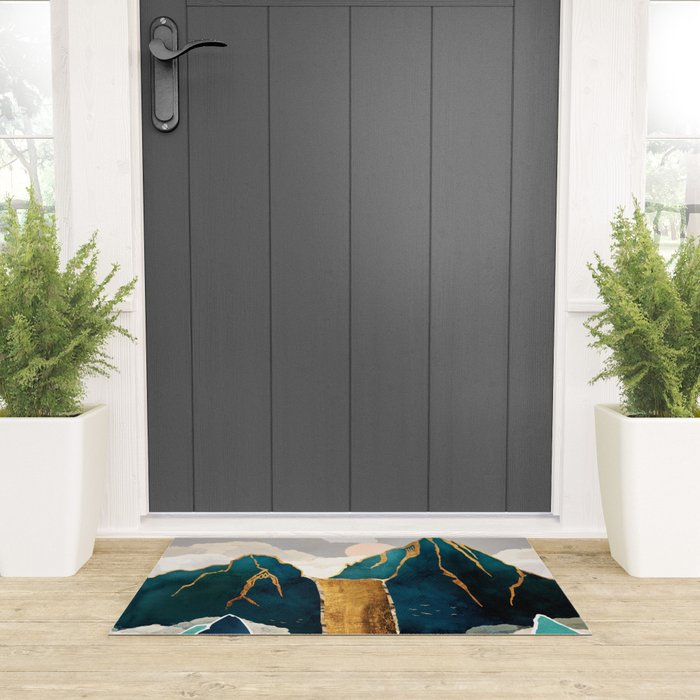 Golden Waterfall Welcome Mat Gallery Image 3