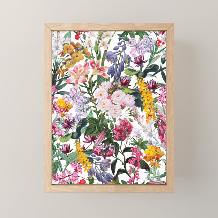 Vintage Garden X Mini Art Print Gallery Image 1