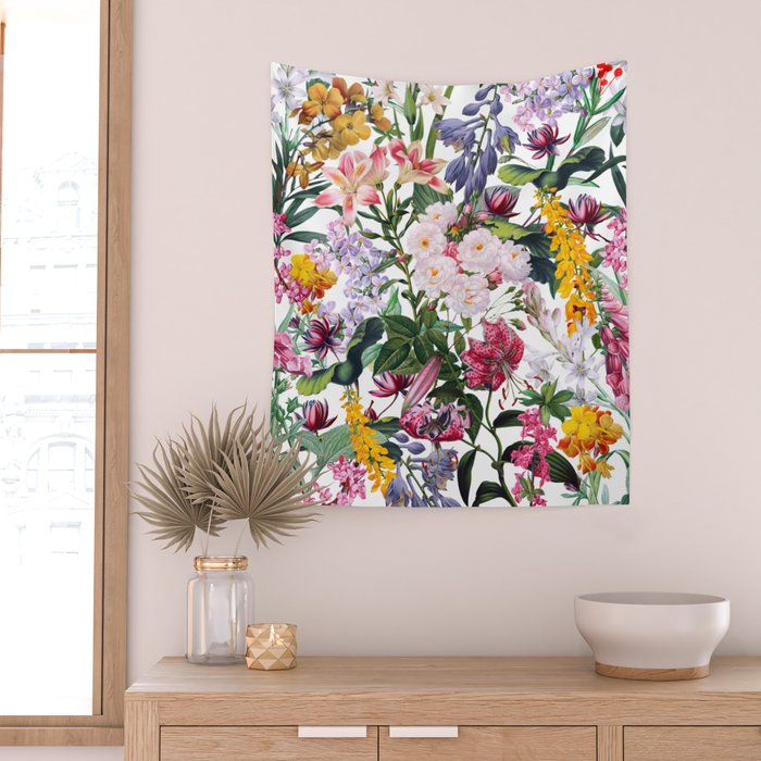 Vintage Garden X Wall Tapestry Gallery Image 2