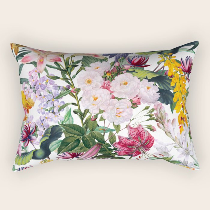 Vintage Garden X Rectangular Pillow Gallery Image 1