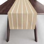 Minimal Arch LVI Neutral Tan Modern Geometric Lines Table Runner Gallery Image 1