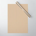 Minimal Arch LVI Neutral Tan Modern Geometric Lines Wrapping Paper Gallery Image 1