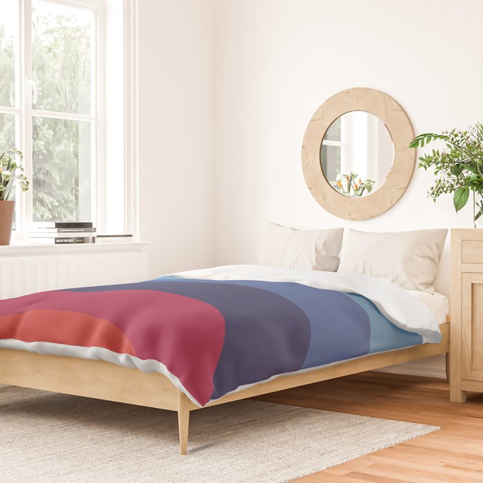 Retro Sunset Wave Vibes Duvet Cover Gallery Image 2