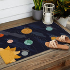 Solar System for Kids Horizontal Outdoor Rug Gallery Image 2
