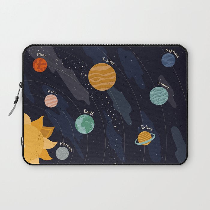 Solar System for Kids Horizontal Laptop Sleeve Gallery Image 1
