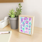Painted Seashells - Periwinkle & Mint Mini Art Print Gallery Image 2