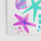 Painted Seashells - Periwinkle & Mint Poster Gallery Image 3