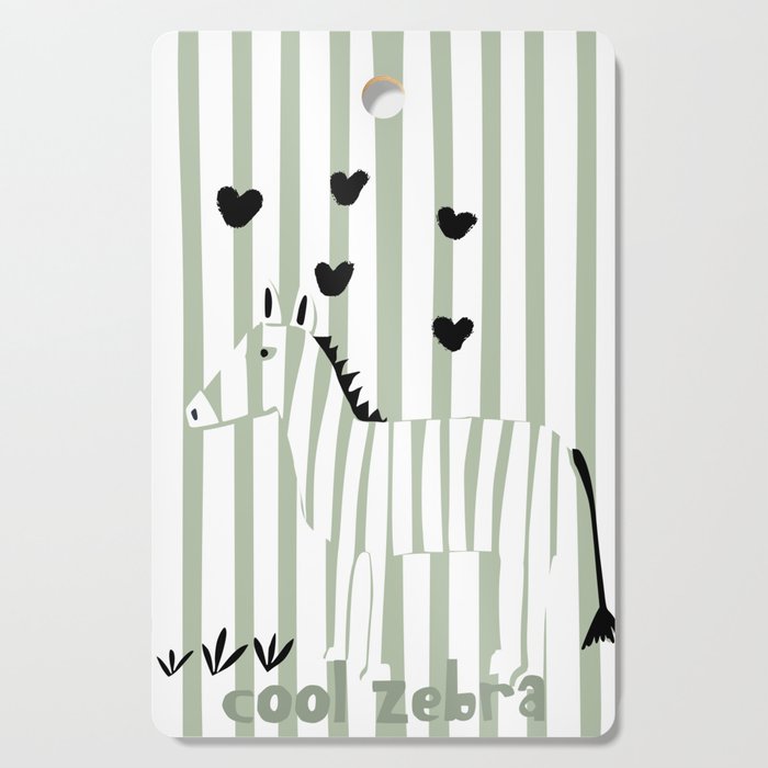 Cool zebra Cutting Board Gallery Image 1