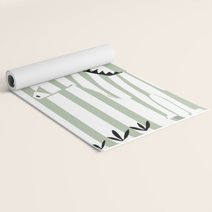 Cool zebra Yoga Mat Gallery Image 2