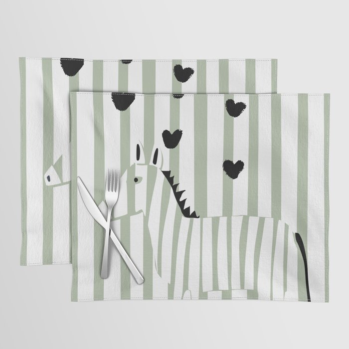 Cool zebra Placemat Gallery Image 1