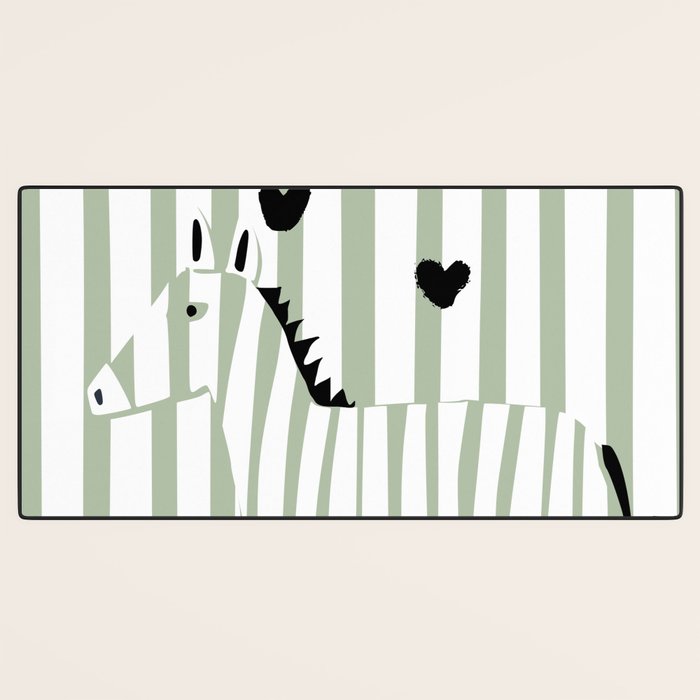 Cool zebra Desk Mat Gallery Image 3