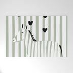 Cool zebra Welcome Mat Gallery Image 1