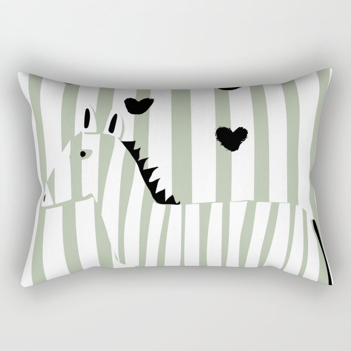 Cool zebra Rectangular Pillow Gallery Image 1