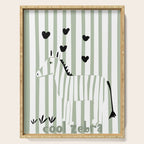 Cool zebra Serving Tray Gallery Image 1
