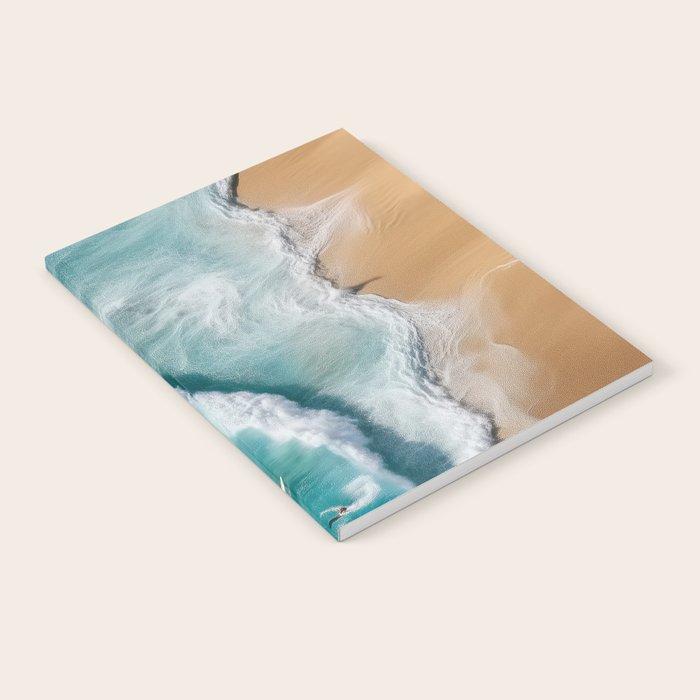 Surfers at Shore - Aerial Beach Photography Notebook Gallery Image 2
