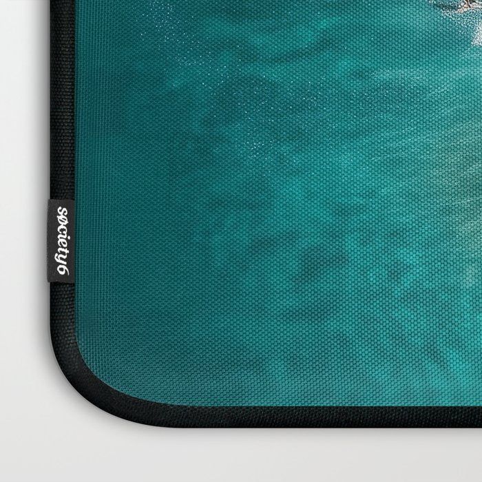 Surfers at Shore - Aerial Beach Photography Laptop Sleeve Gallery Image 3