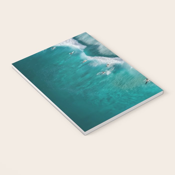 Surfers at Shore - Aerial Beach Photography Notebook Gallery Image 3