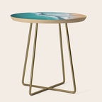 Surfers at Shore - Aerial Beach Photography Side Table Gallery Image 1