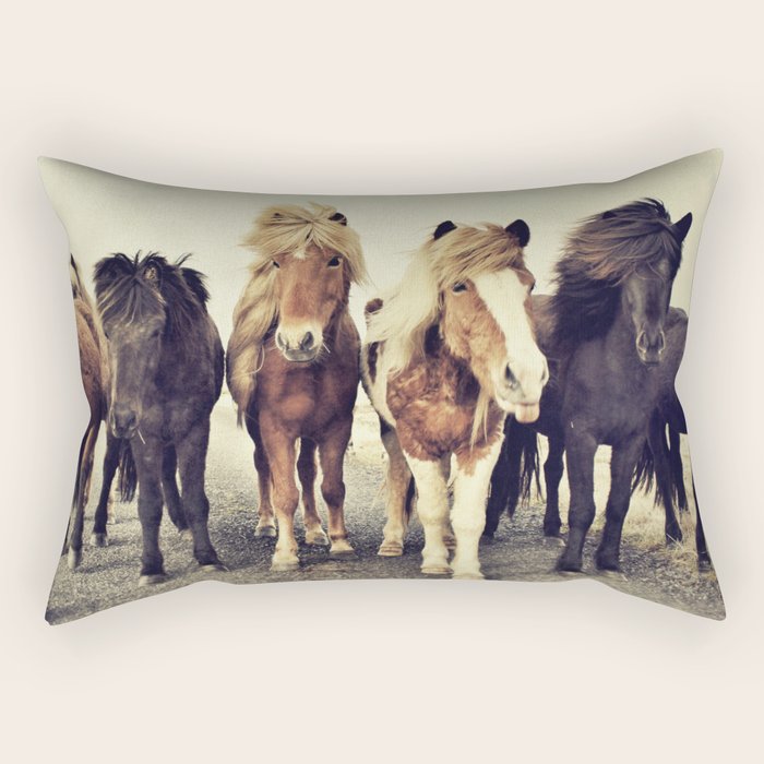 Horses Rectangular Pillow Gallery Image 1