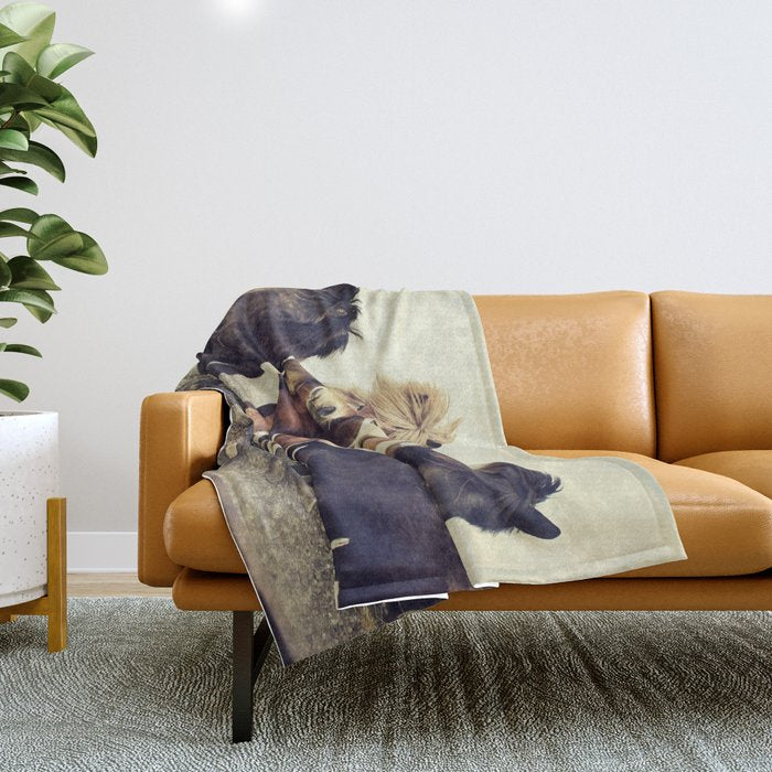 Horses Throw Blanket Gallery Image 1