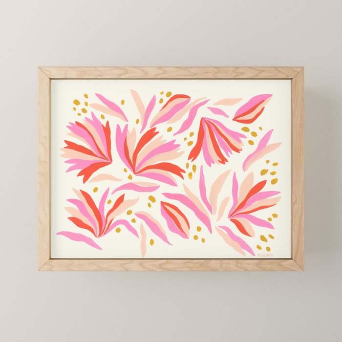Fanned Floral Mini Art Print Gallery Image 1