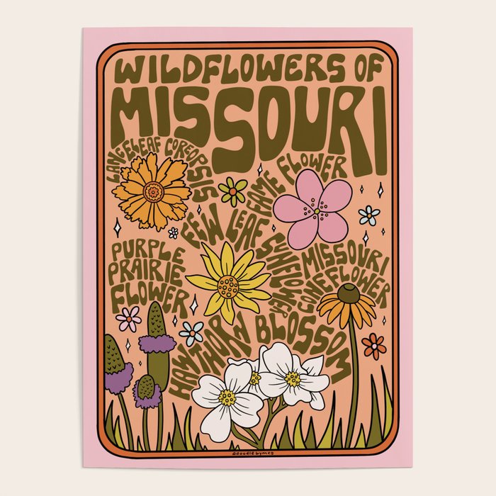 Missouri Wildflowers Poster Gallery Image 1