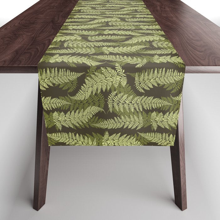Forest Ferns - Woodland Green Table Runner Gallery Image 1
