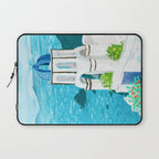 Greek Landscape #painting #travel #greece Laptop Sleeve Gallery Image 1