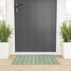 Rustic Herringbone in Sage Green Welcome Mat Gallery Image 3
