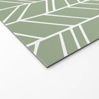 Rustic Herringbone in Sage Green Welcome Mat Gallery Image 2