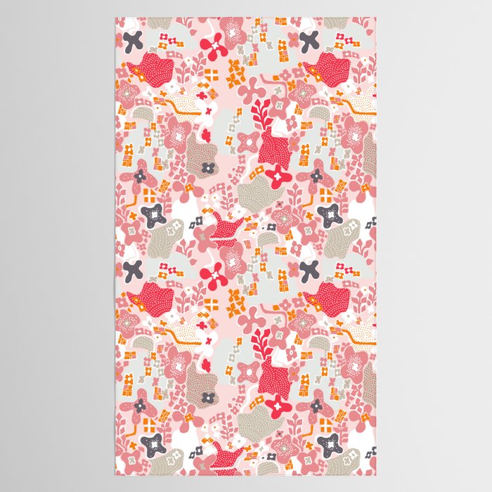 City life botanical park pearl pink Tablecloth Gallery Image 2