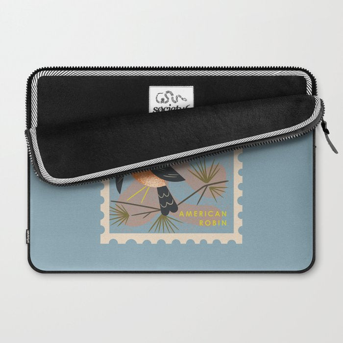 Robin Postage Stamp Laptop Sleeve Gallery Image 2